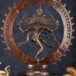 Pure Brass Large Nataraja Statue | 35" x 27" x 11" | 35 kg | Cocoa Finish | Monumental Cosmic Dance | Temple Grade Art | Jaipurio